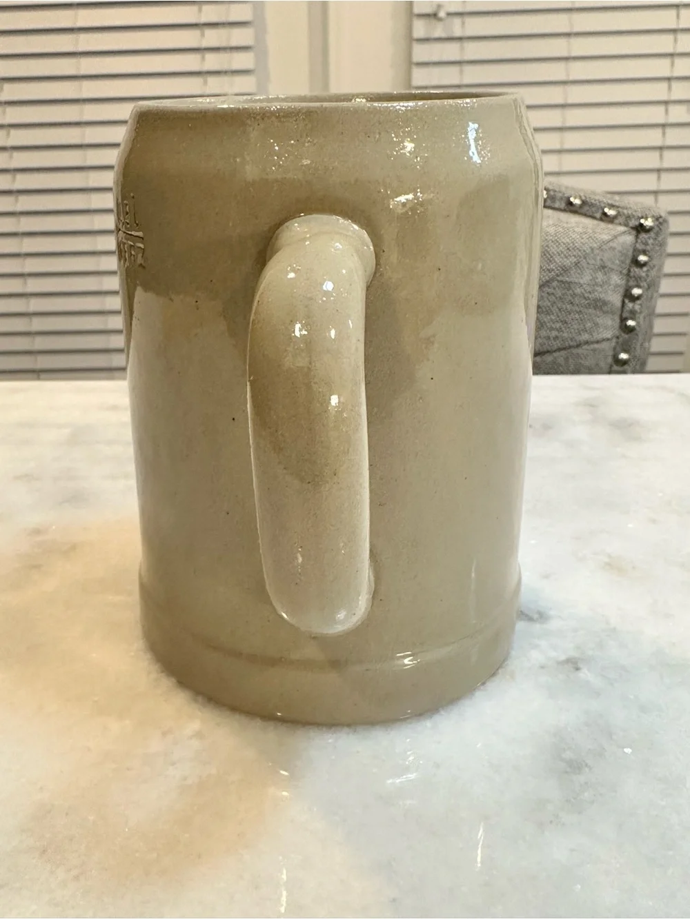 Vintage Budweiser Glazed Stoneware Beer Stein, 20oz